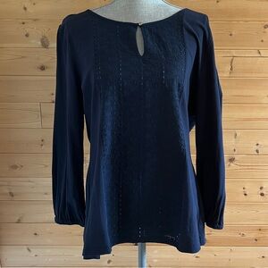Women’s Tommy Hilfiger, Navy Blue Long Sleeve tunic top XL